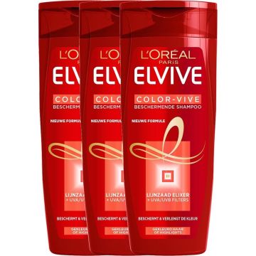 L'Oréal Paris Elvive Color Vive Shampoo - 3 x 250 ml - Voordeelverpakking