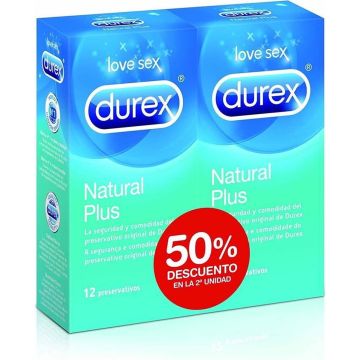 Condooms Durex Natural Plus 24 Stuks