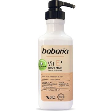 Babaria Vitamin E+ Body Milk 100% Vegan 500 Ml