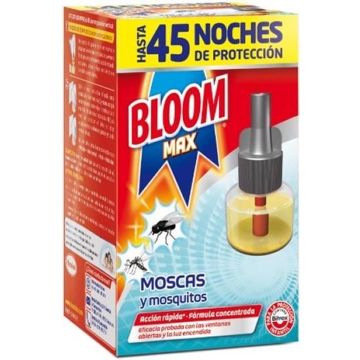 Bloom Max Moscas &amp; Mosquitos Rec.ela(c)ctrico Laquido 45