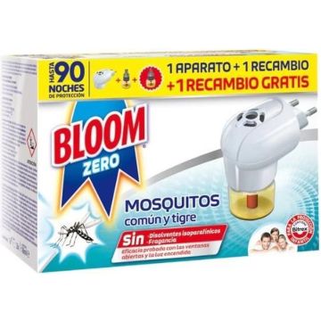 Bloom Zero Mosquitos Aparato Ela(c)ctrico + 2 Recambios