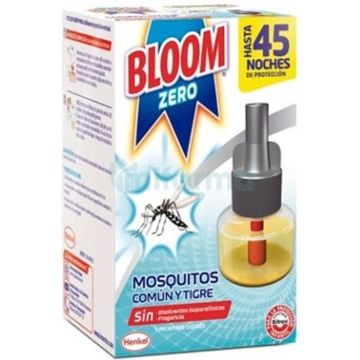 Bloom Zero Mosquitos Recambio Ela(c)ctrico Laquido 45 Noches