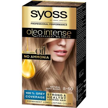 Syoss Olio Intense Tinte Sin Amoniaco #8.50-rubio Ceniza 5 Pcs