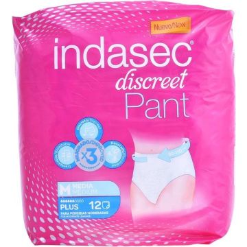 Indasec Pant Plus Talla Mediana 12 U