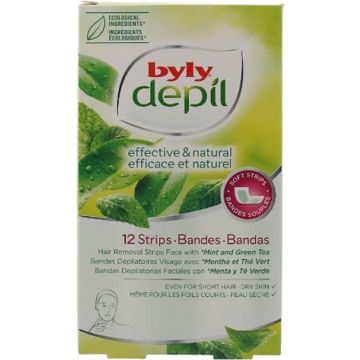 Facial Hair Removal Strips Depil Byly (12 uds)