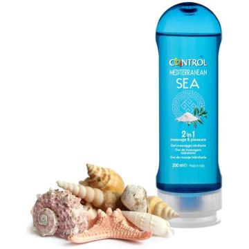 Control Mediterranean Sea 2 in 1 - Massagegel - Citrusfruit en Sandelhout - 200 ml