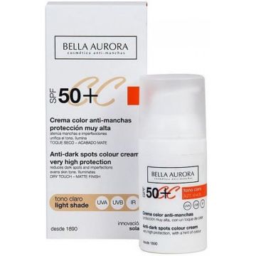 Bella Aurora - Anti Donkere Vlekken Crème Cc Cream Bella Aurora Lichte huidskleur - Vrouwen - 30 ml