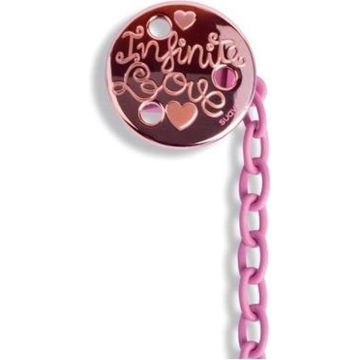 Suavinex - Pink Soother Chain with clip
