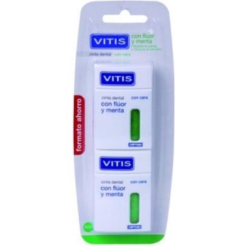 Vitis Dental Tape With Fluoride And Mint 2x50m