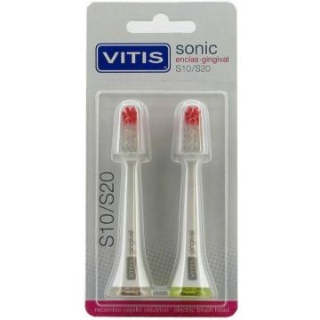 Vitis Spare Part Electric Toothbrush For Delicate Gums 2 Units