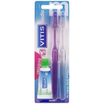 Vitis Vitis Toothbrush Medium Lot 3 Pcs
