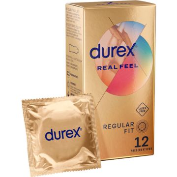Durex Real Feel - Condooms Zonder Latex - 12 stuks