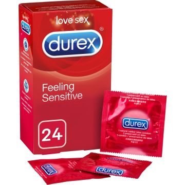Durex Soft Sensitive – Condooms – Zacht en Gevoelig – 24 stuks