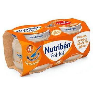 Nutriben Nutriba(c)n Potito Bipack Manzana, Naranja, Platano Y Galleta 2x 120g