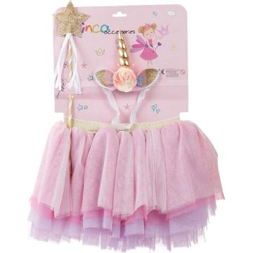 Tutu Inca Pink Unicorn 24-36 Months (3 Pieces)