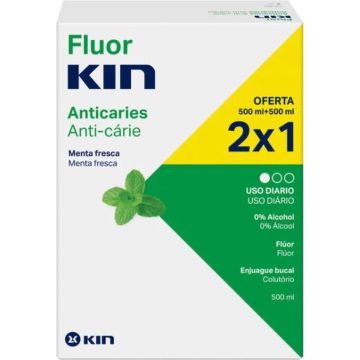 Kin Fluorkin Mouthwash 2x500ml