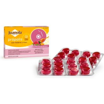 Juanola Propolis Hedera And Honey 24 Gummed Tablets