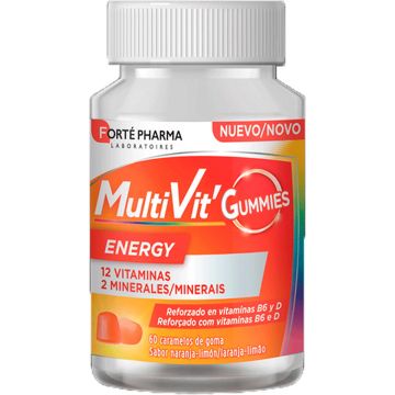 Food Supplement Forté Pharma Multivit Energy Gums 60 Units