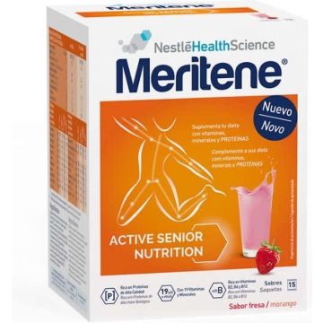 Meritene Active Senior Nutrition Batido Sabor Fresa 15 Sobres