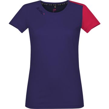 Rafiki T-shirt Chulilla Dames Katoen/modal Blauw/rood Mt Xl