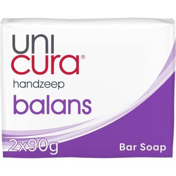 12x Unicura Tabletzeep Anti Bacterieel Balans 180 gr