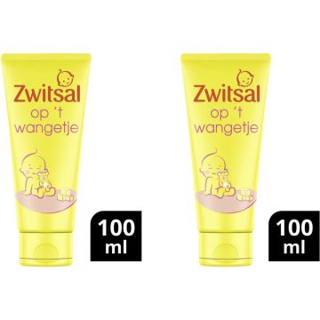 Zwitsal Baby Gezichtscrème Op 't Wangetje - 2 x 100 ml - Voordeelverpakking