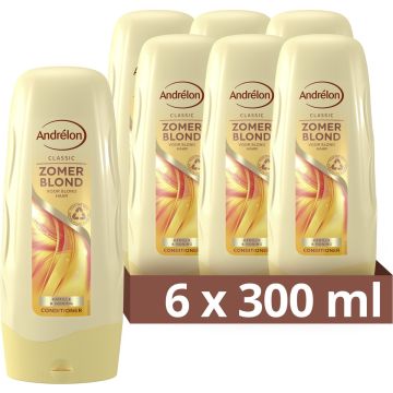 Andrélon Intense Zomerblond Conditioner - 6 x 300 ml - Voordeelverpakking