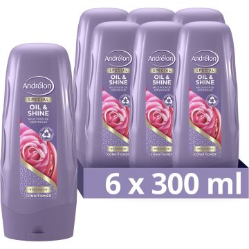 Andrélon Oil &amp; Shine Special Conditioner - 6 x 300 ml - Voordeelverpakking