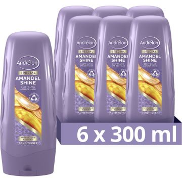 Andrélon Special Almond Shine Conditioner - 6 x 300 ml - Voordeelverpakking