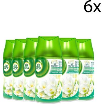 Air Wick Luchtverfrisser navulling Freshmatic Jasmijn &amp; Witte Bloemen 6 x 250 ml