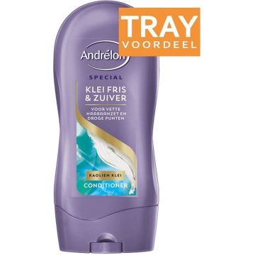 ANDRELON KLEI FRIS &amp; ZUIVER CONDITIONER CREMESPOELING TRAY 12 X 300 ML