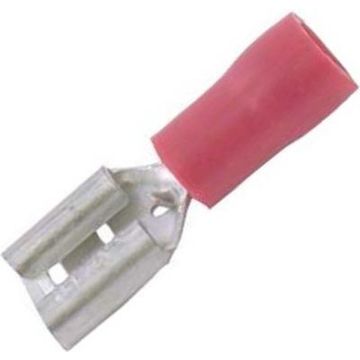 Carpoint Vlakstekerhuls 741 Rood 4.8x0.5mm 10 Stuks