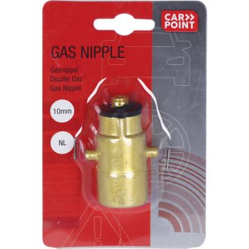 Carpoint Lpg-nippel Bajonet 10 Mm Messing Goud