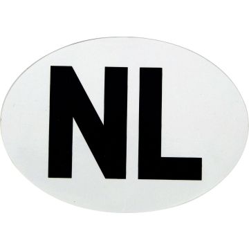 Stickers NL vinyl wit 20x 112x80mm