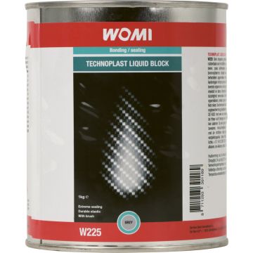 Womi W225 Technoplast Liquid block+Kwast Grijs - Kit op nitril - rubber basis