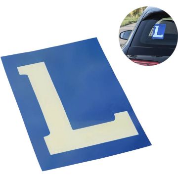 Carpoint L Sticker Lesauto Statisch Raam (10x15cm) Blauw