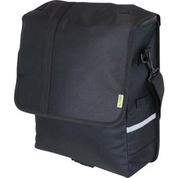 Dresco Enkele Fietstas - Schoudertas Pakaftas - 20L - met Laptop Vak Laptoptas - Zwart