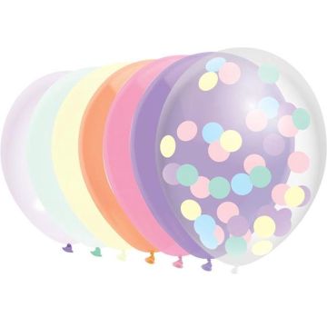 Ballonnen mix Perfect pastels 10 stuks