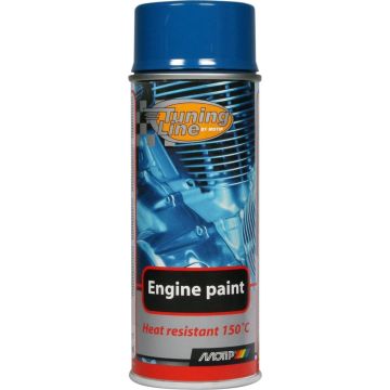 Motip engine paint / motorblokken lak blauw (04094) - 400 ml.