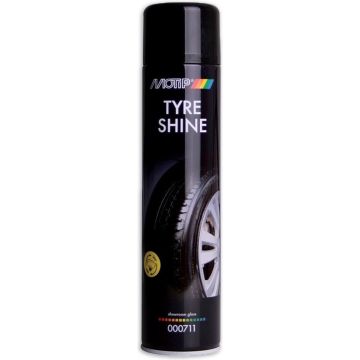 MOTIP Car Care Black Tyre Shine Bandenzwart en Bandenconditioner in 600ml spuitbus