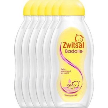 Zwitsal Baby Badolie - 6 x 200 ml - Voordeelverpakking