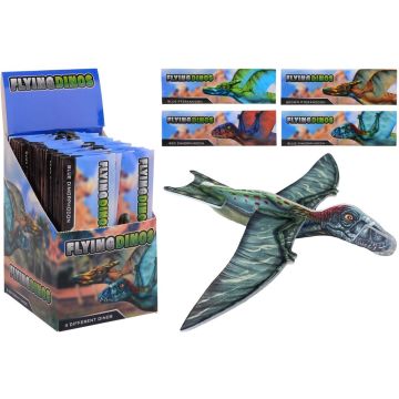 John Toy Dinosaurus foamvliegtuig 6,5 x 22cm - Speelgoed vliegtuig