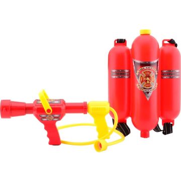 Brandweer Brandblusser Rugzak Waterpistool - Rood - Kinderen
