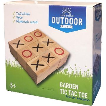 Outdoor Play Boter Kaas en Eieren - Speelgoed - Houten spel - Geschikt voor buiten - Vanaf 5 jaar