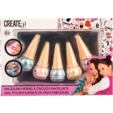 Create It! Nagellakset Ice Cream 8 Ml Meisjes 5-delig