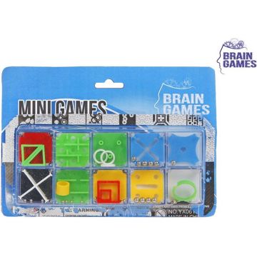 Minipuzzel Brain Games set à 10 stuks