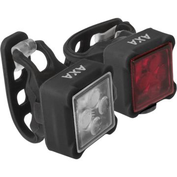 AXA Niteline 44 LED Fietsverlichting - Fietslampjes Voor en Achter - Batterij