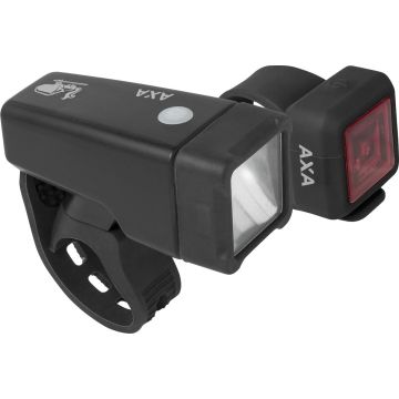 AXA Niteline T1 LED Fietsverlichting - Fietslampjes Voor en Achter - Batterij