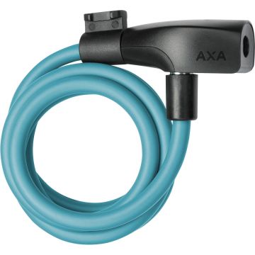 AXA Resolute 8/120 Kabelslot – Slot voor Fietsen - Gebruiksvriendelijk - 120 cm lang - Diameter 8 mm - Licht blauw
