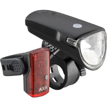 AXA Greenline 40 Lux - LED Fietslampjes Voor en Achter - Fietsverlichting USB Oplaadbaar